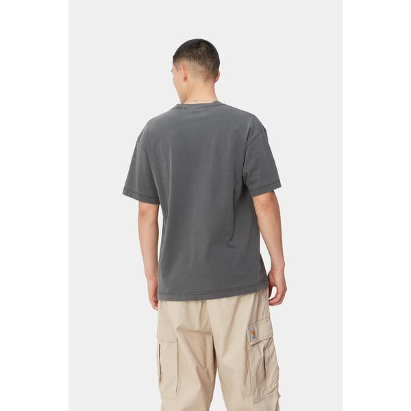 Carhartt WIP Nelson T-Shirt Black Garment Dyed-Black Sheep Skate Shop