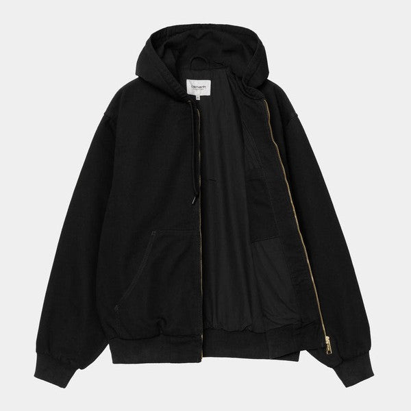 Carhartt WIP OG Active Jacket Spring Black Rinsed Canvas Unlined-Black Sheep Skate Shop