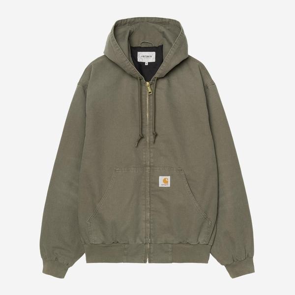 Carhartt WIP OG Active Jacket Spring Stone Canvas Leaf-Black Sheep Skate Shop