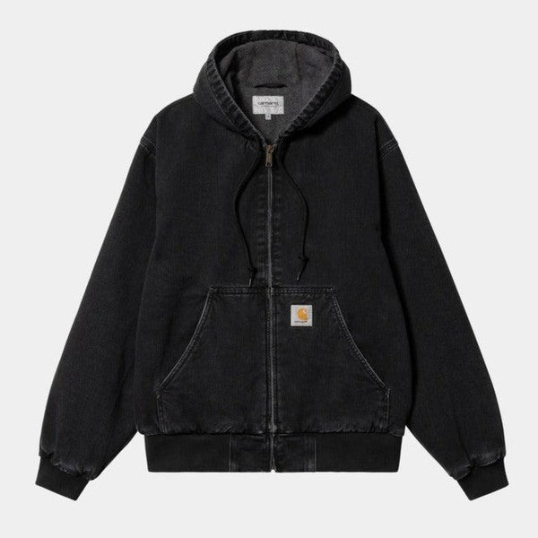 Carhartt WIP OG Active Jacket Winter Black Stone Washed Denim-Black Sheep Skate Shop