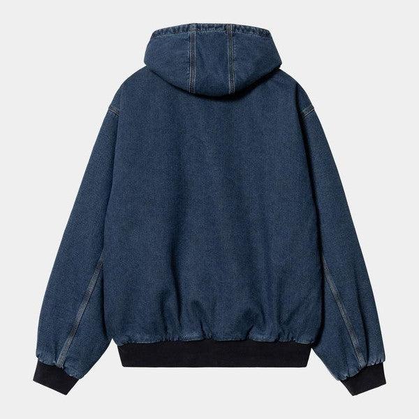 Carhartt WIP OG Active Jacket Winter Blue Stone Washed Denim-Black Sheep Skate Shop