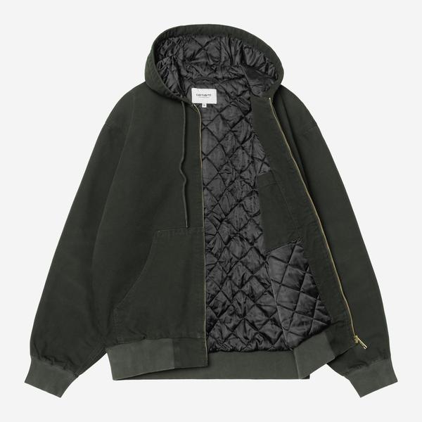Carhartt WIP OG Active Jacket Winter Raven Green Stone Canvas-Black Sheep Skate Shop