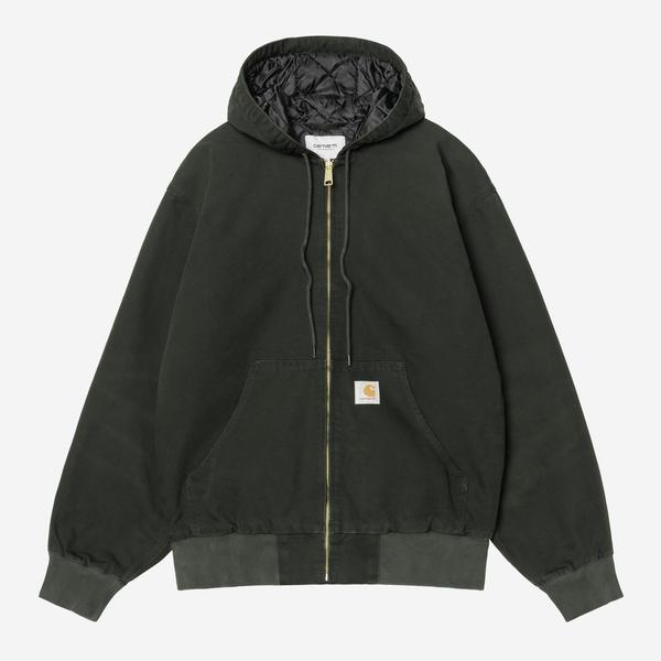 Carhartt WIP OG Active Jacket Winter Raven Green Stone Canvas-Black Sheep Skate Shop