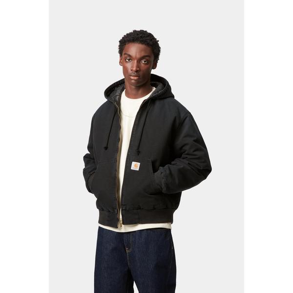 Carhartt WIP OG Active Jacket Winter Stone Canvas Black – Black