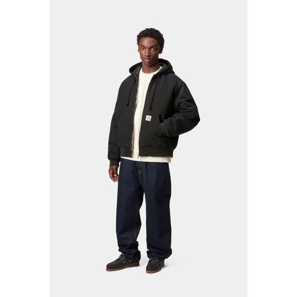 Carhartt WIP OG Active Jacket Winter Stone Canvas Black – Black