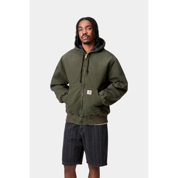 Carhartt WIP OG Active Jacket Winter Stone Canvas Olive-Black Sheep Skate Shop