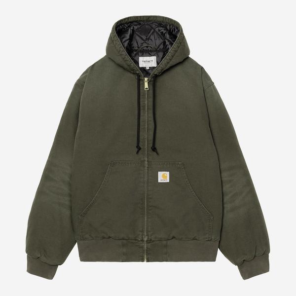 Carhartt WIP OG Active Jacket Winter Stone Canvas Olive-Black Sheep Skate Shop