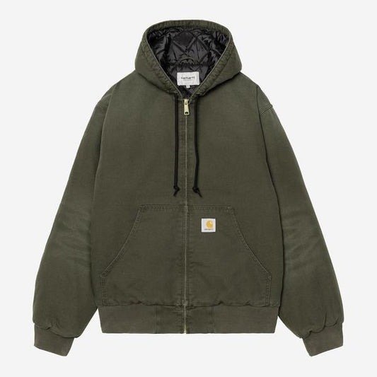 Carhartt WIP OG Active Jacket Winter Stone Canvas Olive-Black Sheep Skate Shop