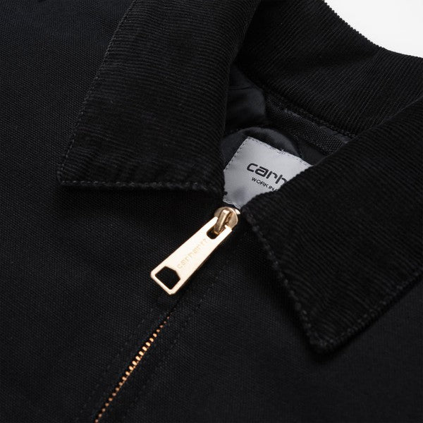 Carhartt WIP OG Detroit Jacket Black Aged Dearborn Canvas-Black Sheep Skate Shop