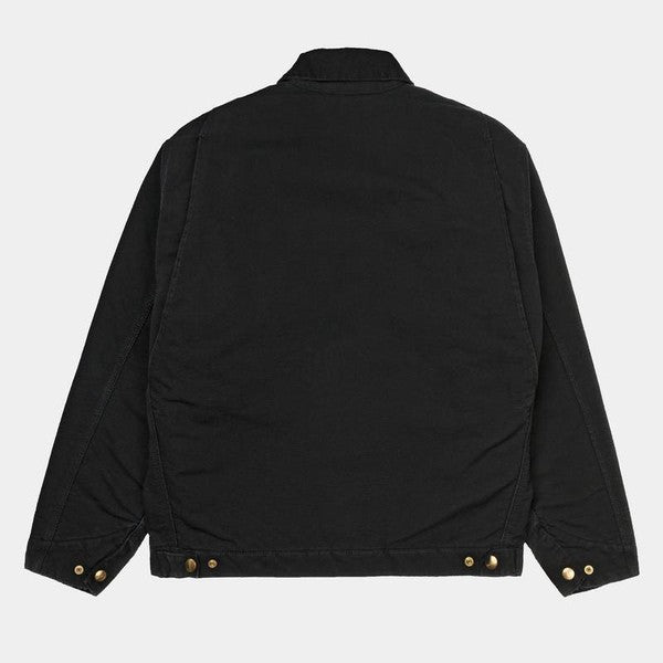 Carhartt WIP OG Detroit Jacket Black Aged Dearborn Canvas-Black Sheep Skate Shop