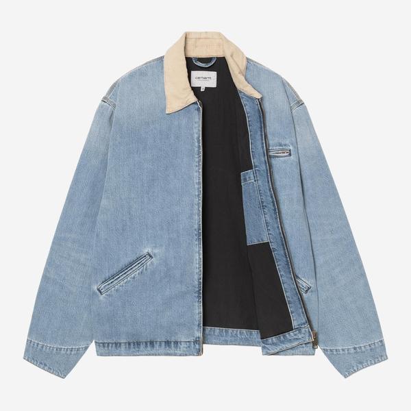 Carhartt WIP OG Detroit Jacket Camano Denim | Black Sheep – Black
