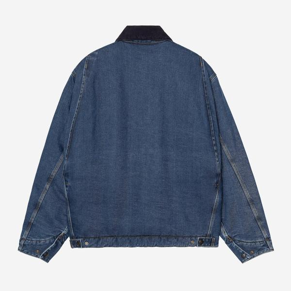 Carhartt WIP OG Detroit Jacket Lined Blue - Dark Navy Stone Washed