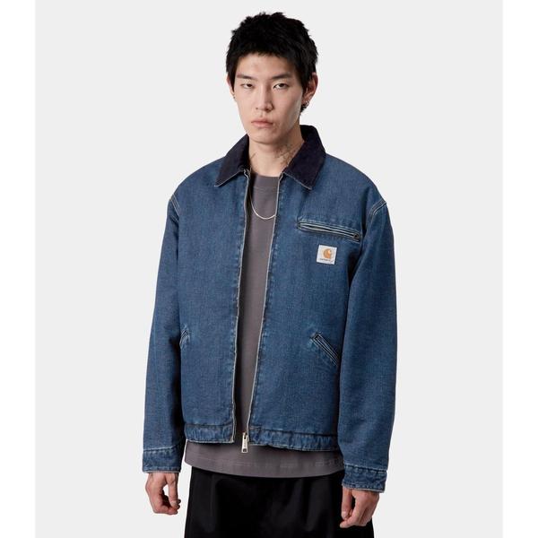 Carhartt WIP OG Detroit Jacket Lined Blue - Dark Navy Stone Washed-Black Sheep Skate Shop