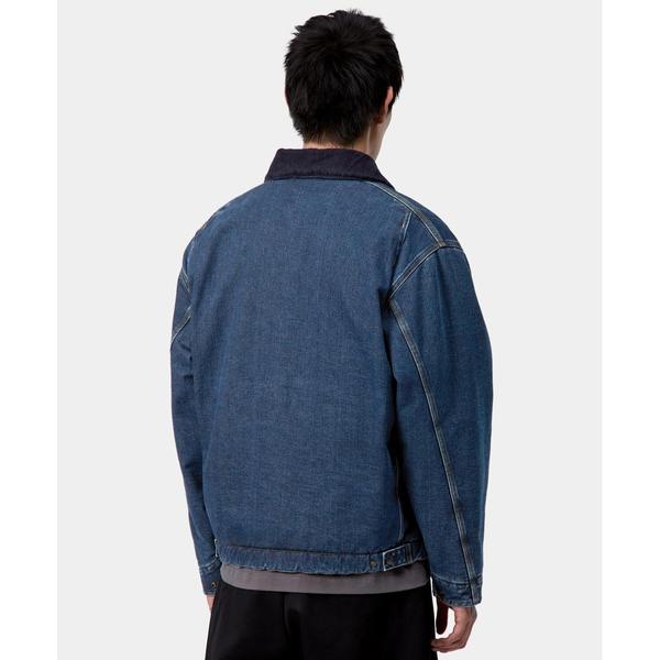 Carhartt WIP OG Detroit Jacket Lined Blue - Dark Navy Stone Washed-Black Sheep Skate Shop