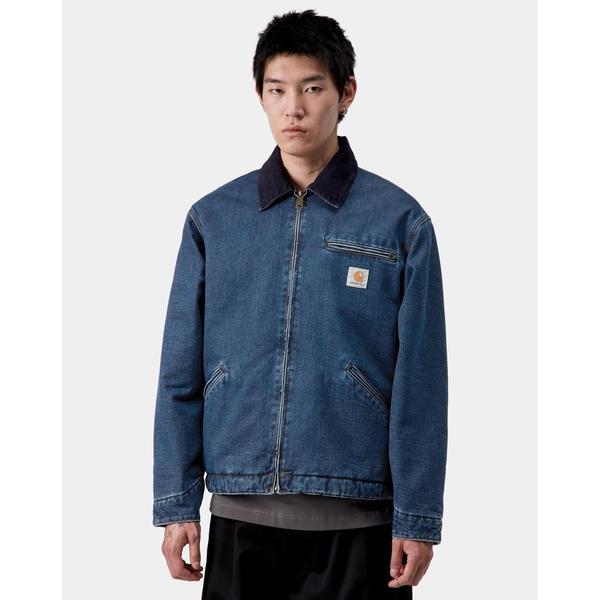 Carhartt WIP OG Detroit Jacket Lined Blue - Dark Navy Stone Washed-Black Sheep Skate Shop
