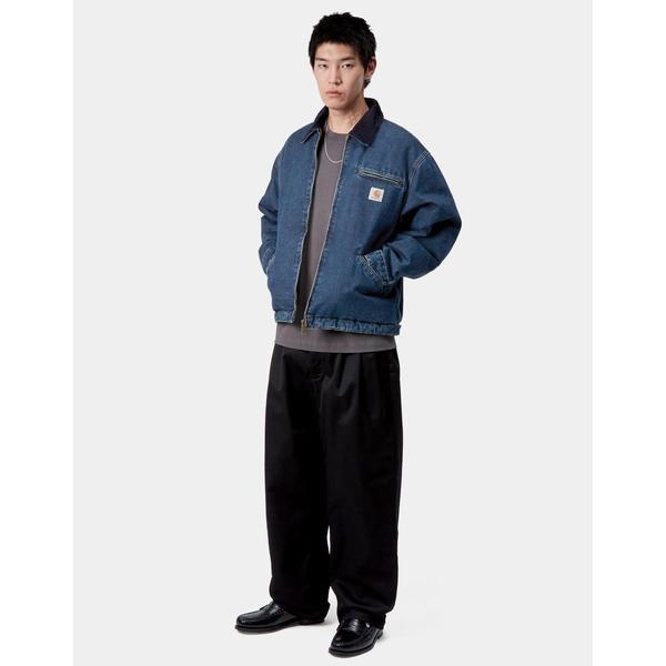 Carhartt WIP OG Detroit Jacket Lined Blue - Dark Navy Stone Washed