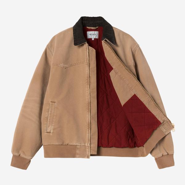 Carhartt WIP OG Santa Fe Jacket Hamilton Brown - Tobacco Grind Wash-Black Sheep Skate Shop
