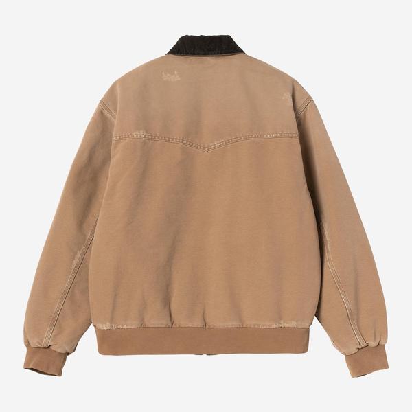 Carhartt WIP OG Santa Fe Jacket Hamilton Brown - Tobacco Grind Wash-Black Sheep Skate Shop