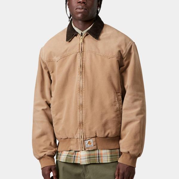 Carhartt WIP OG Santa Fe Jacket Hamilton Brown - Tobacco Grind Wash-Black Sheep Skate Shop