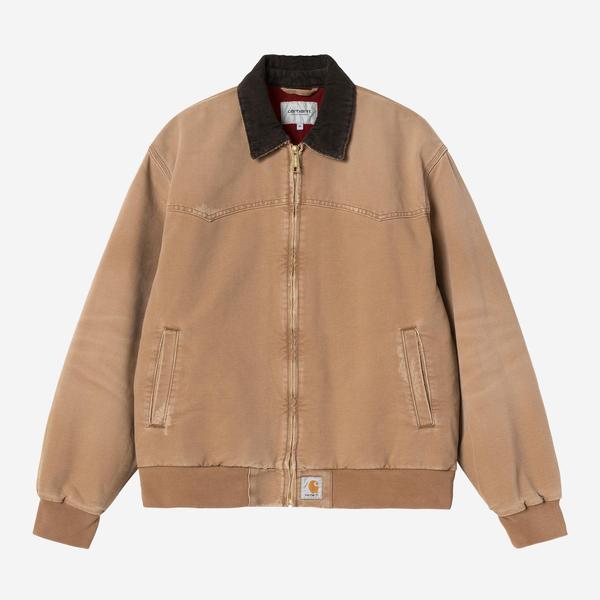 Carhartt WIP OG Santa Fe Jacket Hamilton Brown - Tobacco Grind Wash-Black Sheep Skate Shop