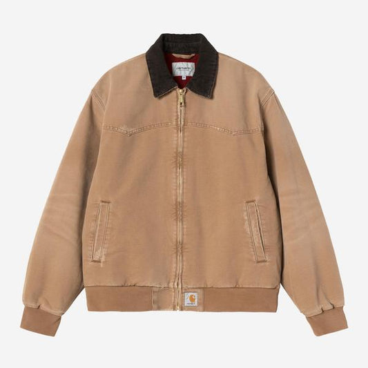 Carhartt WIP OG Santa Fe Jacket Hamilton Brown - Tobacco Grind Wash-Black Sheep Skate Shop