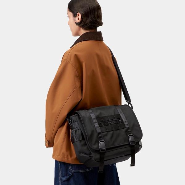 Carhartt WIP Prescott Shoulder Bag Black-Black Sheep Skate Shop