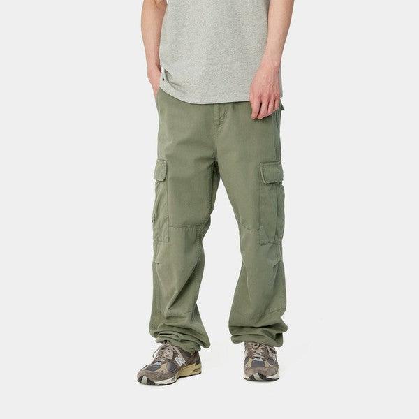 Carhartt WIP Regular Cargo Pant Dollar Green Garment Dyed Moraga Twill-Black Sheep Skate Shop