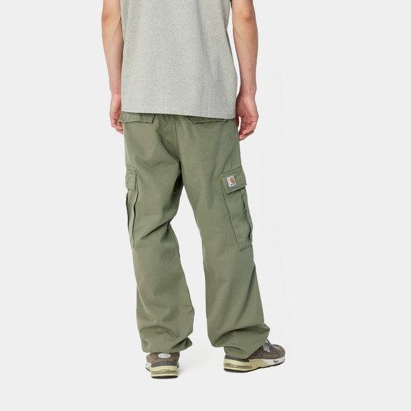 Carhartt WIP Regular Cargo Pant Dollar Green Garment Dyed Moraga Twill-Black Sheep Skate Shop
