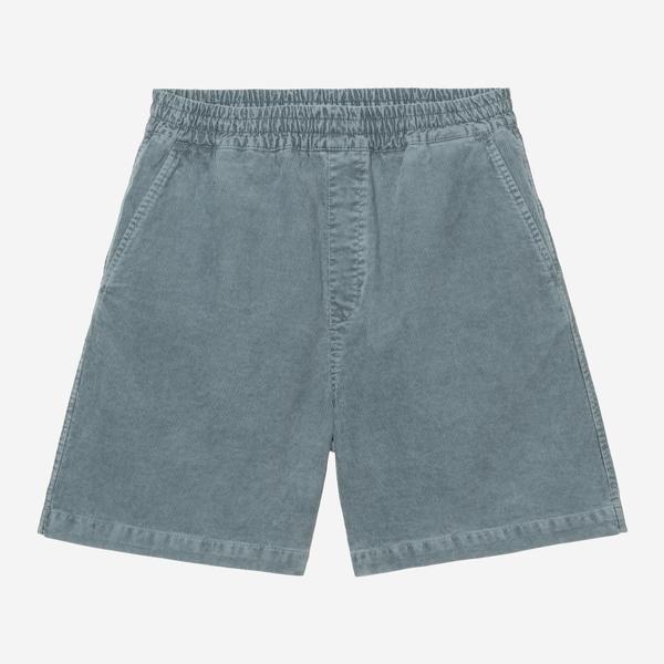 Carhartt WIP Reynold Corduroy Short Cozy Blue Dusky Washed-Black Sheep Skate Shop