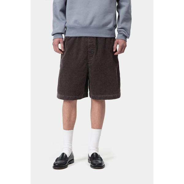 Carhartt WIP Reynold Corduroy Short Shale Dusky Washed-Black Sheep Skate Shop