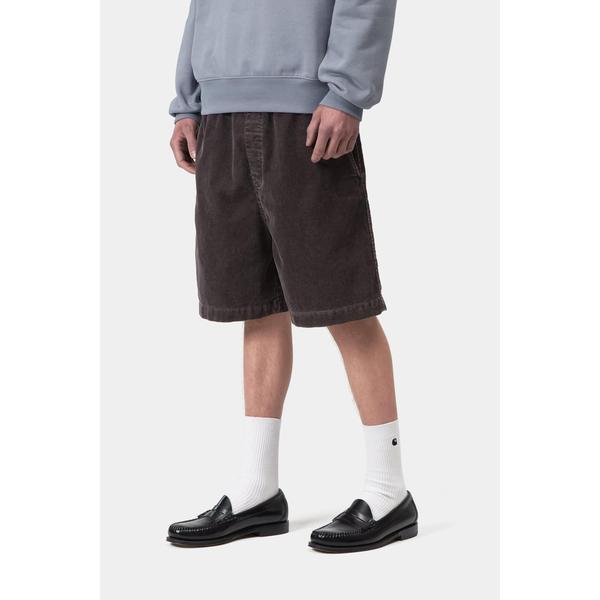 Carhartt WIP Reynold Corduroy Short Shale Dusky Washed-Black Sheep Skate Shop