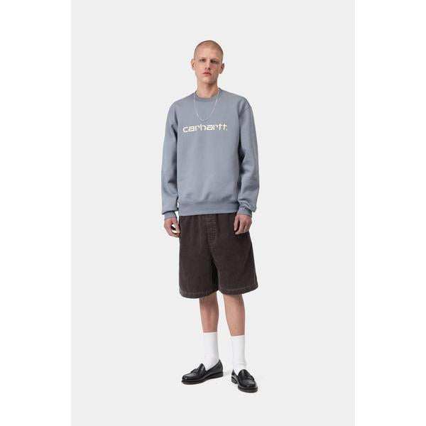 Carhartt WIP Reynold Corduroy Short Shale Dusky Washed-Black Sheep Skate Shop