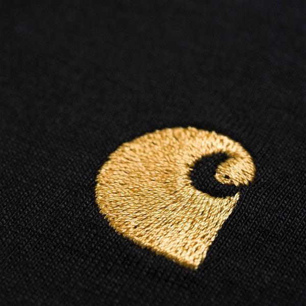 Carhartt WIP S/S Chase T-Shirt Black - Gold-Black Sheep Skate Shop