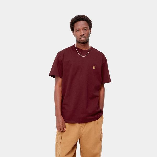 Carhartt WIP S/S Chase T-Shirt Corvina - Gold-Black Sheep Skate Shop