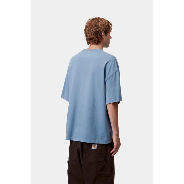 Carhartt WIP S/S Hudson Pocket T-Shirt Sorrent (Chalk Wash)-Black Sheep Skate Shop