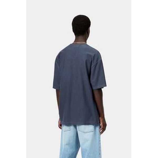 Carhartt WIP S/S Loose Pocket T-Shirt Garment Dyed Dark Navy-Black Sheep Skate Shop