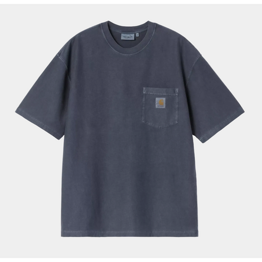 Carhartt WIP S/S Loose Pocket T-Shirt Garment Dyed Dark Navy-Black Sheep Skate Shop