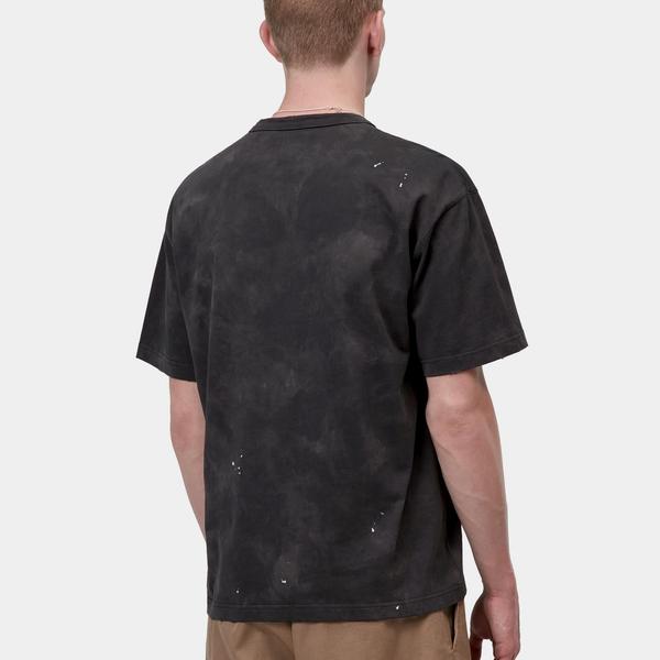 Carhartt WIP S/S Painter T-Shirt Destroy Wash Splatter Black-Black Sheep Skate Shop