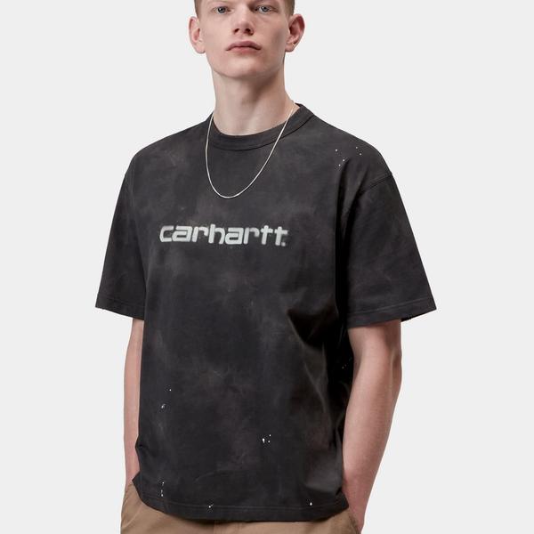 Carhartt WIP S/S Painter T-Shirt Destroy Wash Splatter Black-Black Sheep Skate Shop