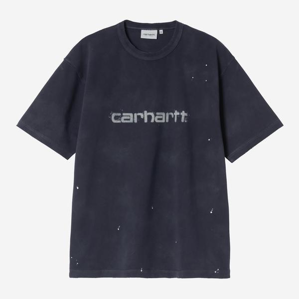 Carhartt WIP S/S Painter T-Shirt Destroy Wash Splatter Dark Navy-Black Sheep Skate Shop