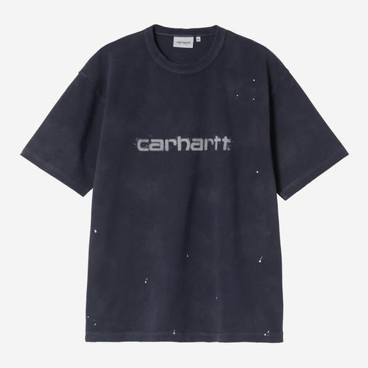 Carhartt WIP S/S Painter T-Shirt Destroy Wash Splatter Dark Navy-Black Sheep Skate Shop