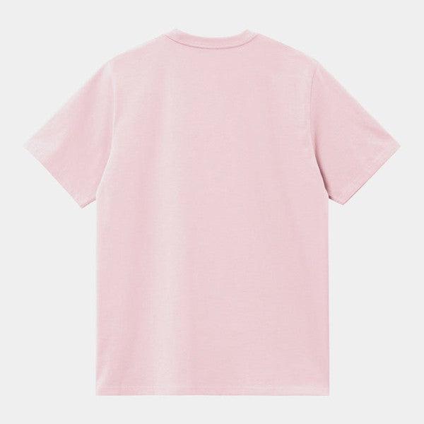 Carhartt WIP S/S Pocket T-Shirt Air Pink-Black Sheep Skate Shop