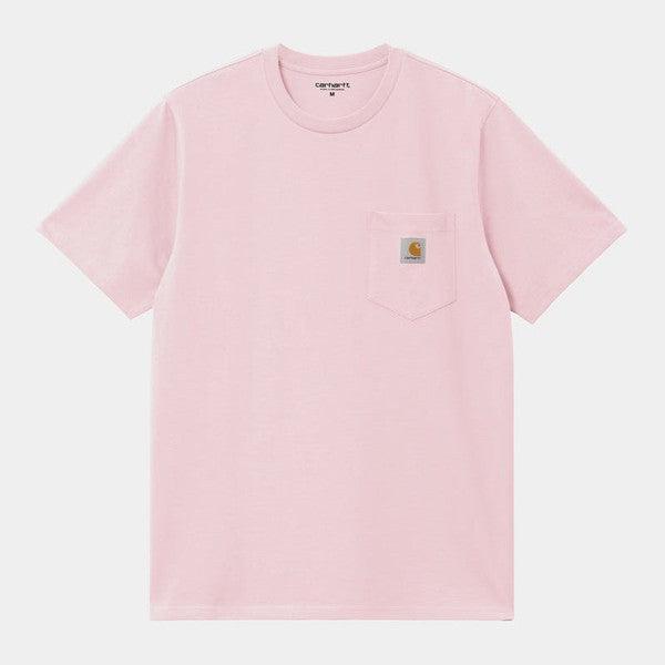 Carhartt WIP S/S Pocket T-Shirt Air Pink-Black Sheep Skate Shop