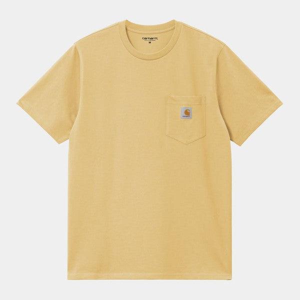 Carhartt WIP S/S Pocket T-Shirt Air Yellow-Black Sheep Skate Shop