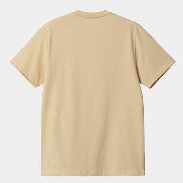 Carhartt WIP S/S Pocket T-Shirt Cornsilk-Black Sheep Skate Shop