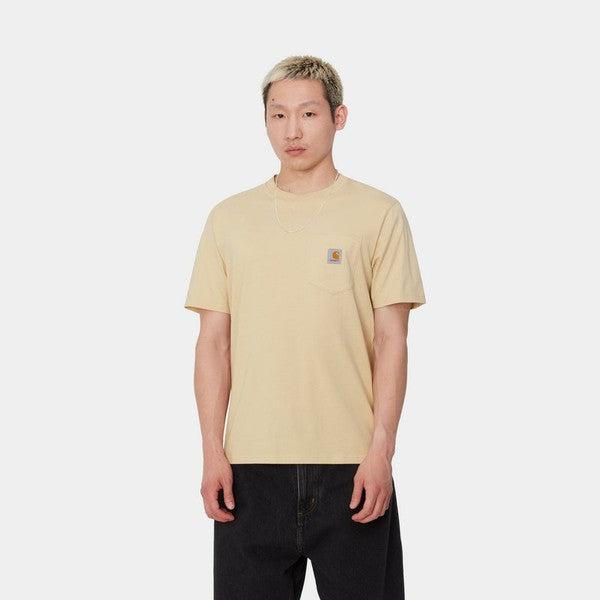 Carhartt WIP S/S Pocket T-Shirt Cornsilk-Black Sheep Skate Shop