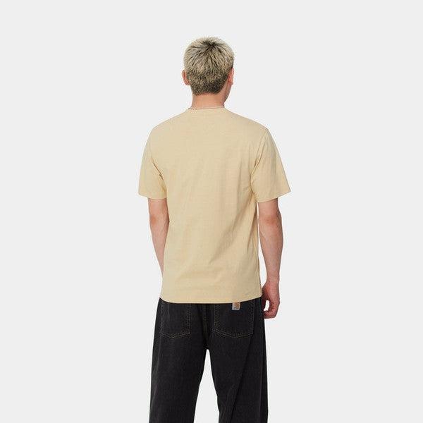 Carhartt WIP S/S Pocket T-Shirt Cornsilk-Black Sheep Skate Shop