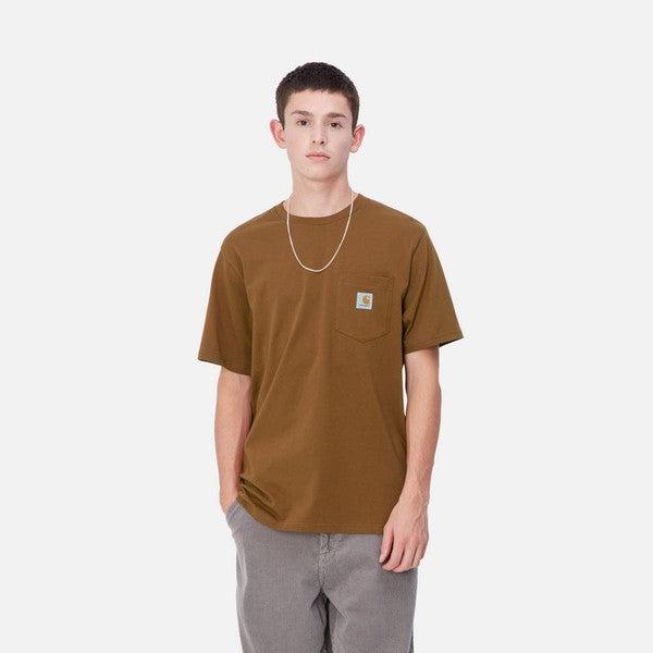 Carhartt WIP S/S Pocket T-Shirt Deep Hamilton Brown-Black Sheep Skate Shop