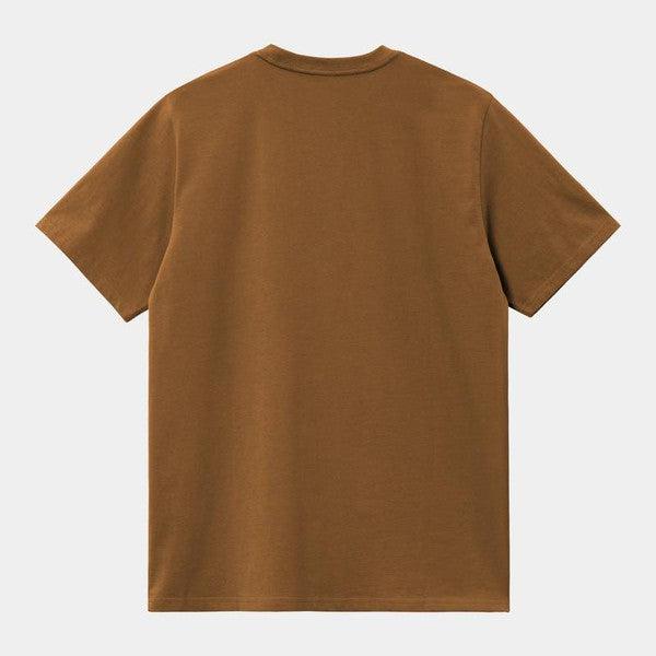 Carhartt WIP S/S Pocket T-Shirt Deep Hamilton Brown-Black Sheep Skate Shop