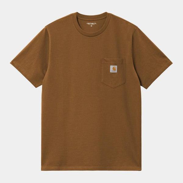 Carhartt WIP S/S Pocket T-Shirt Deep Hamilton Brown-Black Sheep Skate Shop